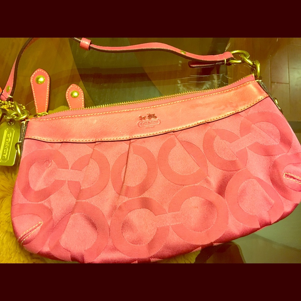 Gorgeous pink coach purse